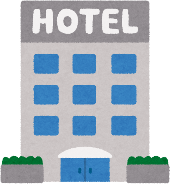 Illustration of a Small Three-Story Hotel